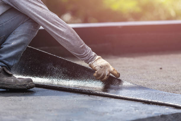 Professional Exterior Waterproofing technician working in Flagtown, NJ